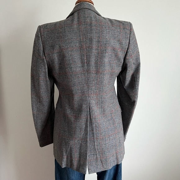 El Hombre Uomo - Grey Plaided Blazer - Picture 4 of 7
